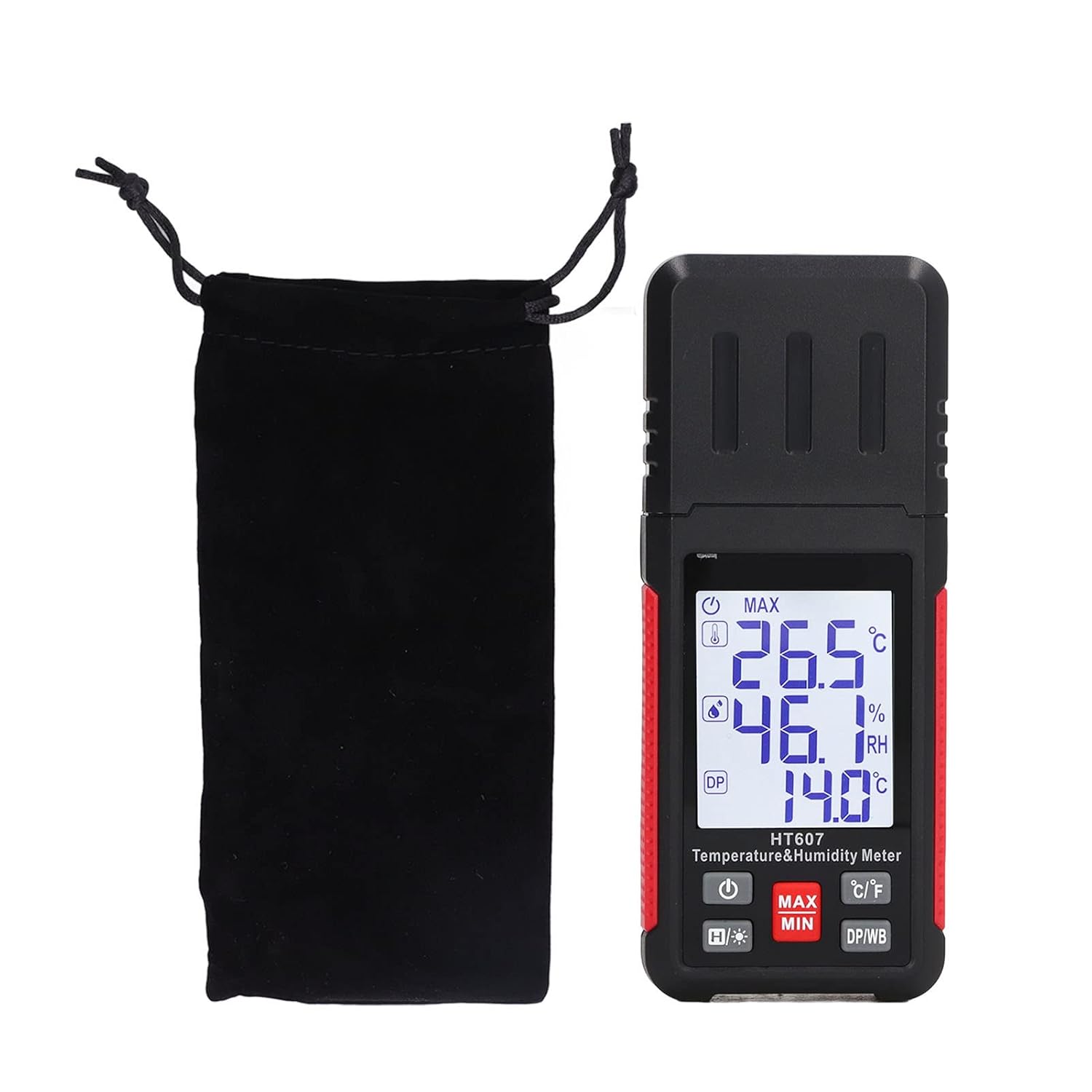 Kadimendium Handheld Temperature Humidity Meter High
