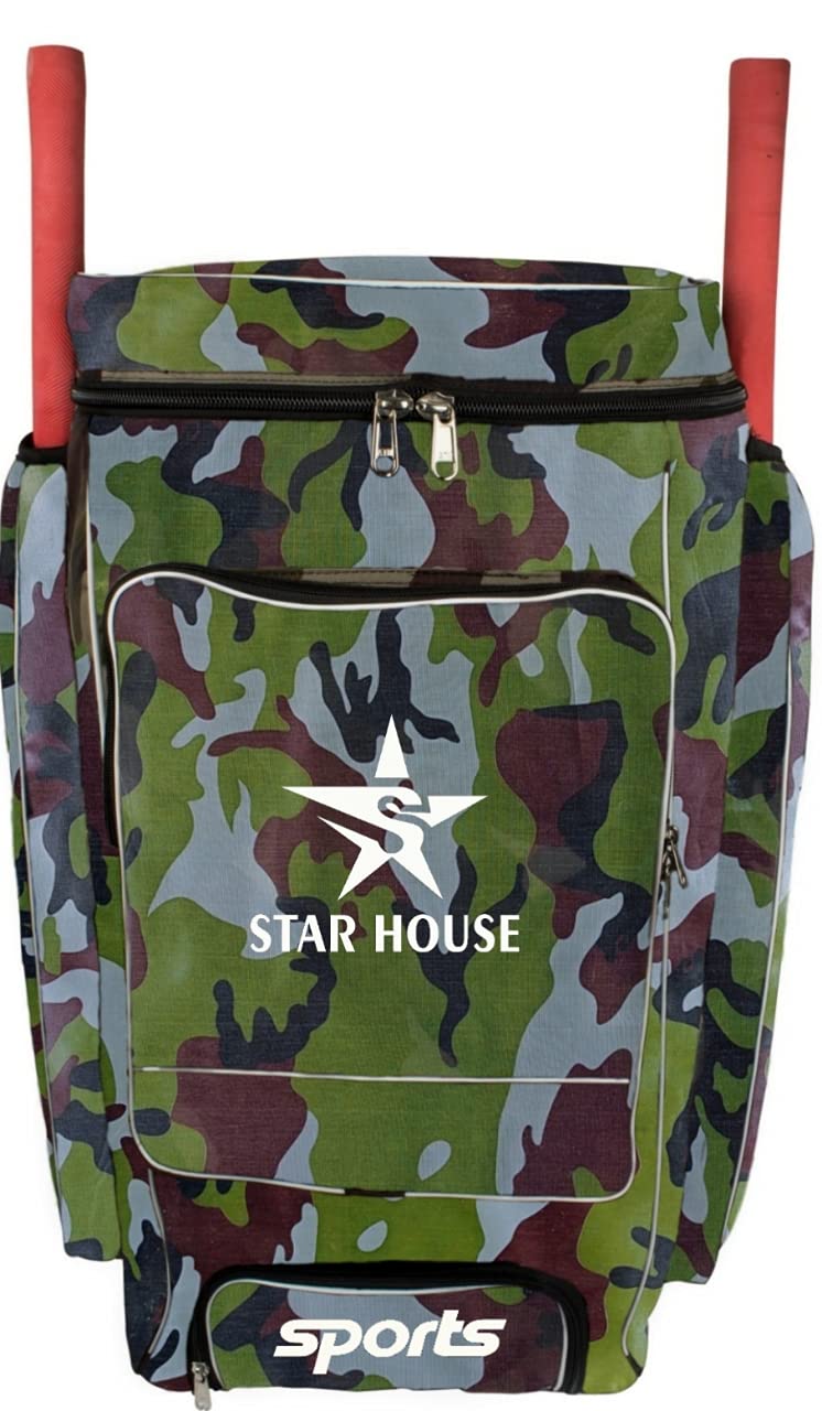 STAR HOUSE-Cricket Kit Bag with Heavy Padded and Soft Fabric Material (GREEN ARMY)-picture-17