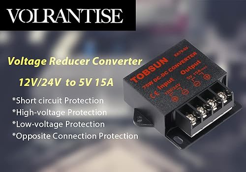 Miniatura 2 de DC 12V24V a 5V 15A Convertidor reductor - Regulador de voltaje Convertidor Buck Transformador de fuente de alimentación