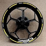 Pour Kawasaki Z750 Z 750 Z-750 17 Inc Accessoires de moto Autocollants de modification de pneu de roue Autocollants de moyeu Bande de jante Autocollants décoratifs modifiés