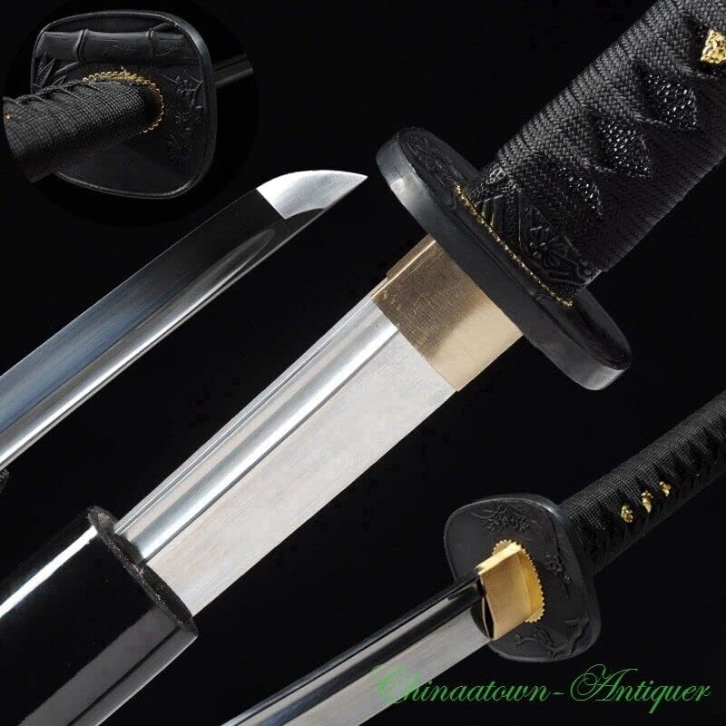 Japanese Nihonto Samurai Sword Katana High Carbon Steel Sharp Blood Groove #4003