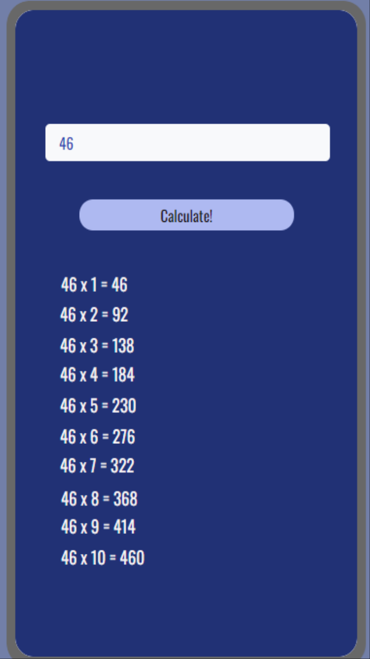 Times Table Generator by for Android