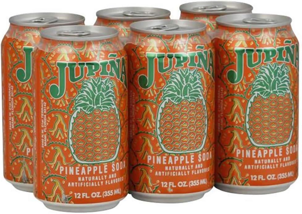 Jupina Pineapple Soda 12 oz. Case of 6 Cans