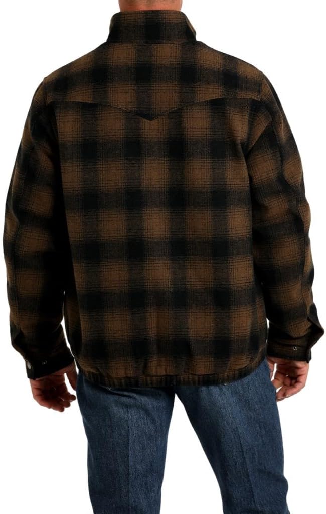 Cinch Men's Conceal Carry Wooly Brown Jacket