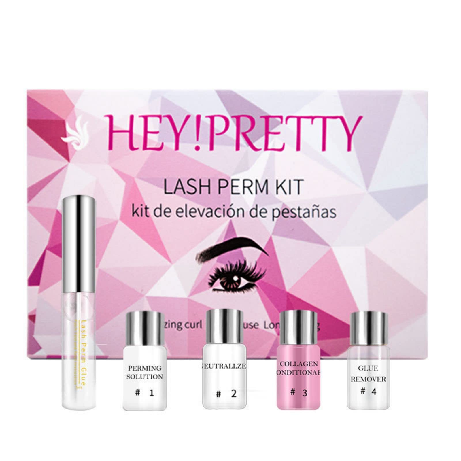 Kit Laminación de Pestañas y Cejas 2 en 1, JasCherry Kit Elevación Pestañas y Cejas Profesional, Permanente de Cejas de Bricolaje para Cejas más Completas y Gruesas, Larga Duración 8 Semanas