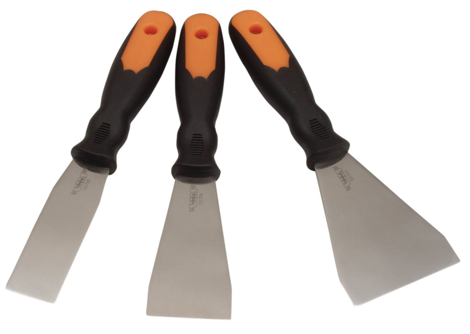 VIM Tools Durston Manufacturing Co SS7100 Stainless Putty Knife Set - 3 Piece
