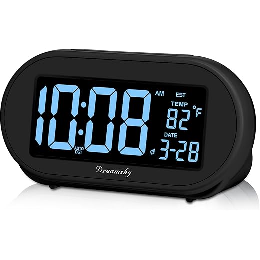 DreamSky Digital Alarm Clock with USB