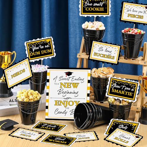 image for Jingmore 25 Pcs Graduation Candy Buffet Party Decoration Graduation Ta