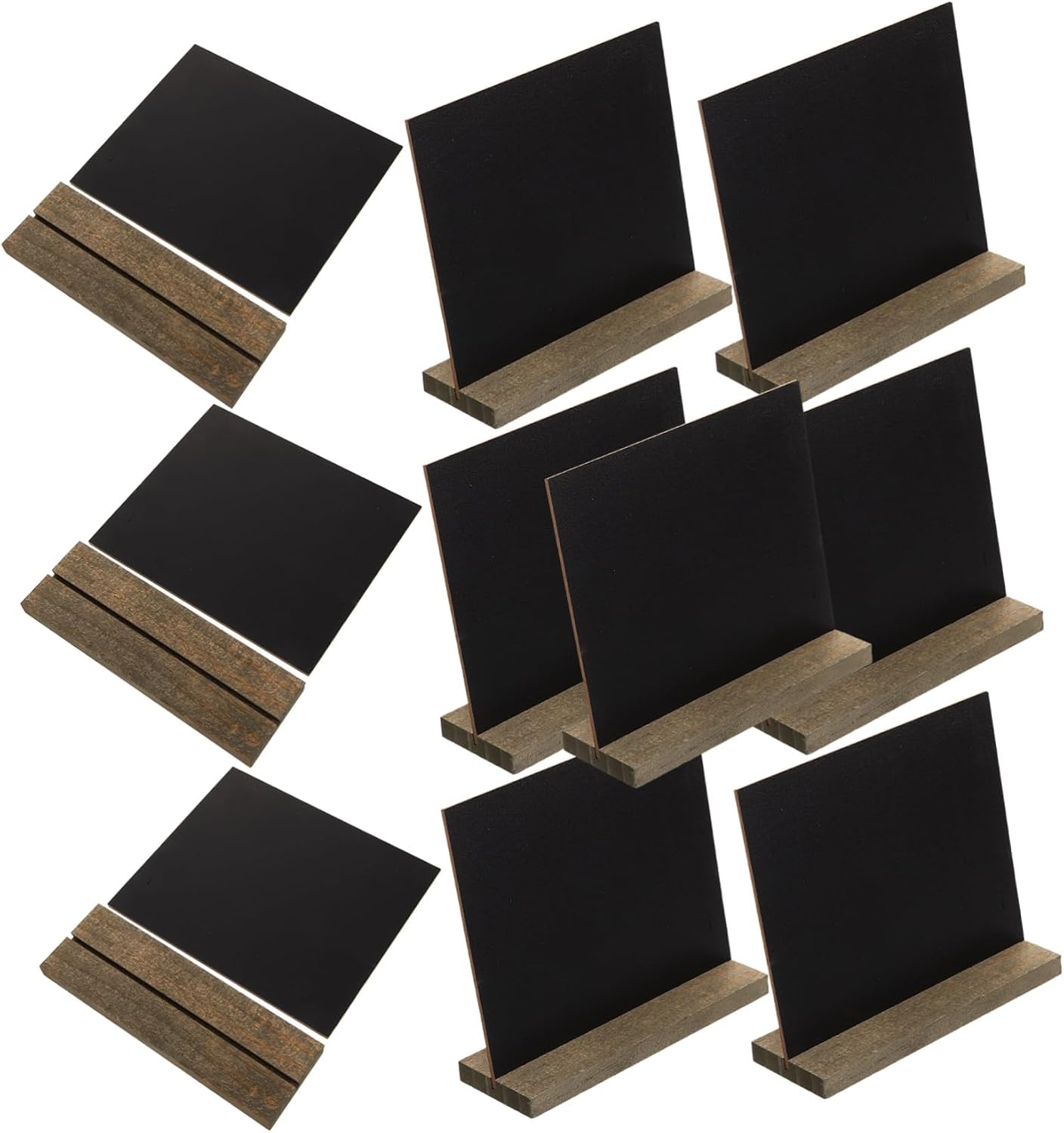 Hanging Chalkboard Calendar 10pcs Small Wooden Message Boards for Bar Cafe Decor