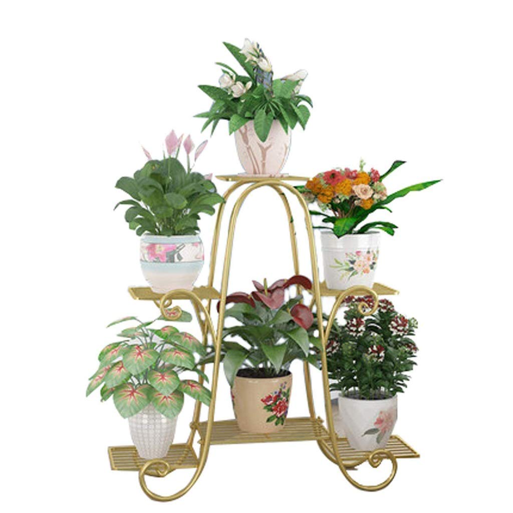 SnamicE Plant standFlower Stand Nordic Multi-Layer, Plant Stand Triangular Plant Shelf Multi-Tier Flower Stand Storage Rack pots for Indoor and Outdoor use,