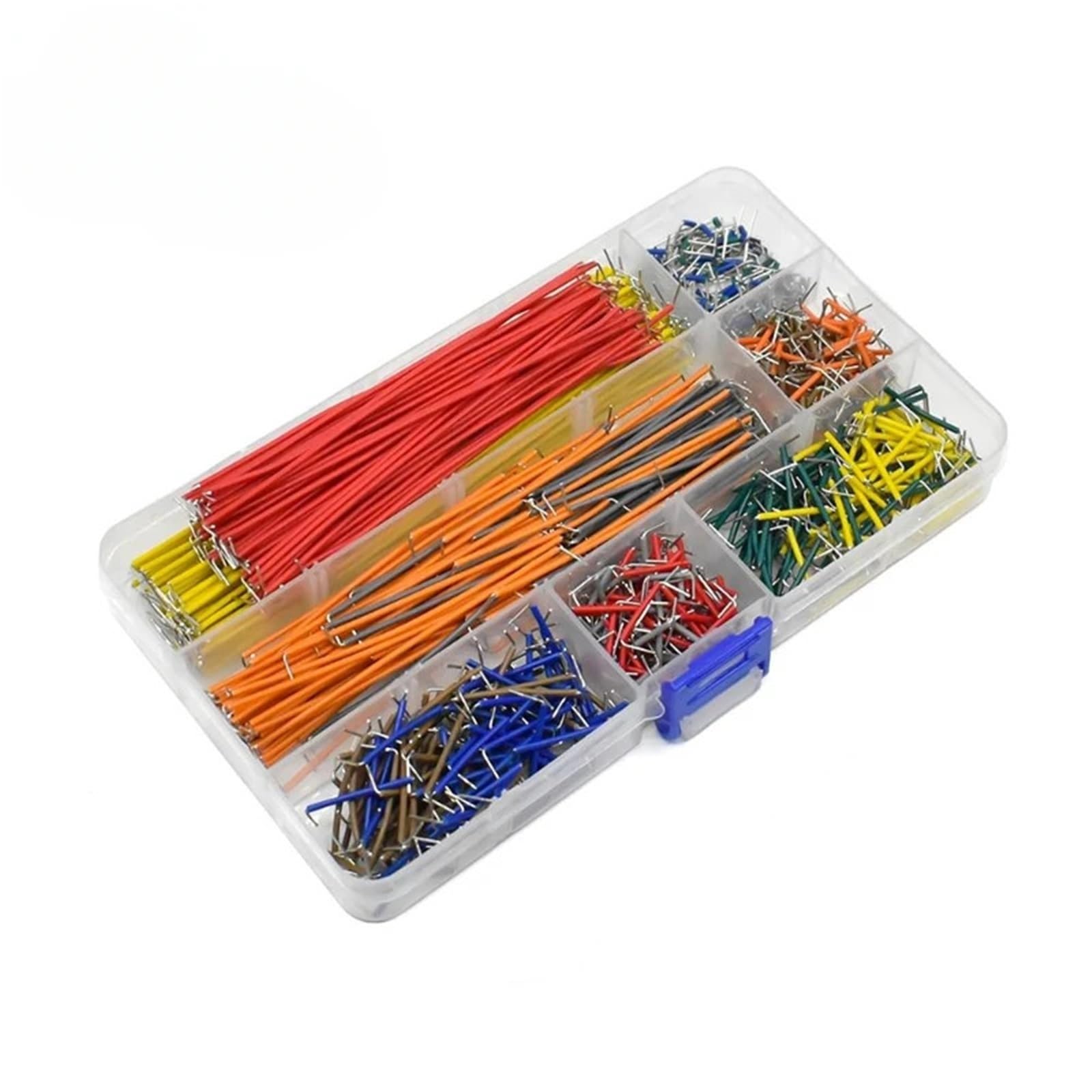 140/350/560/840 Pezzi Kit Cavi Jumper for breadboard Senza Saldatura a Forma di U for circuiti di prototipazione di breadboard PCB, for Fai da Te(840pcs)