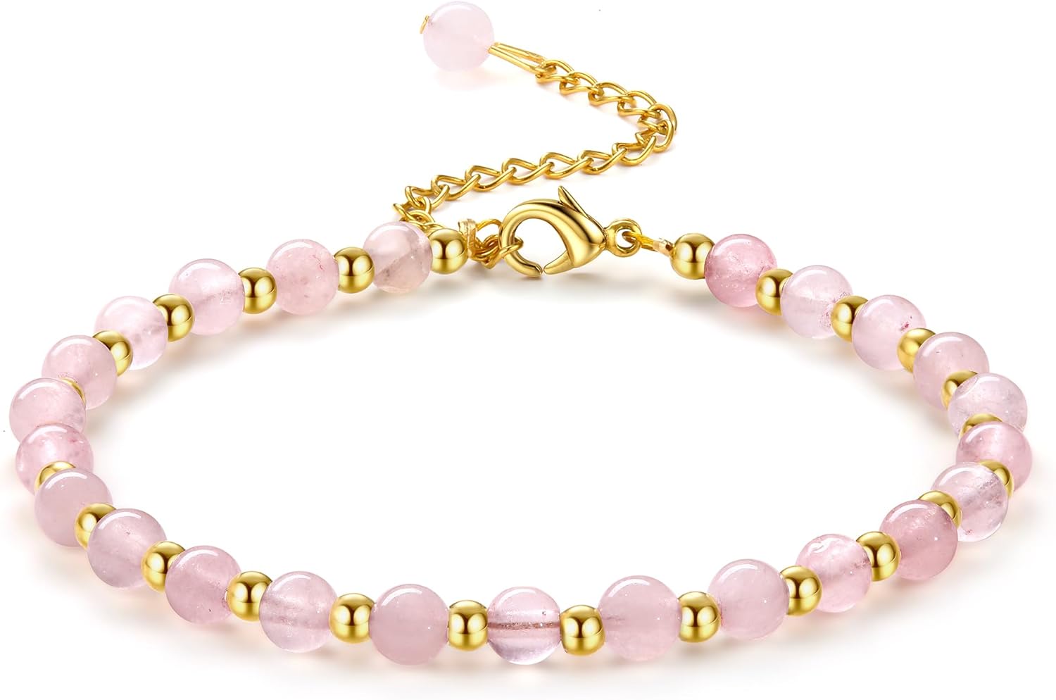 COAI Dubbellaags Kristallen Armband voor Vrouwen - Zwarte Toermalijn, Maansteen, Synthetische Turquoise Kralen