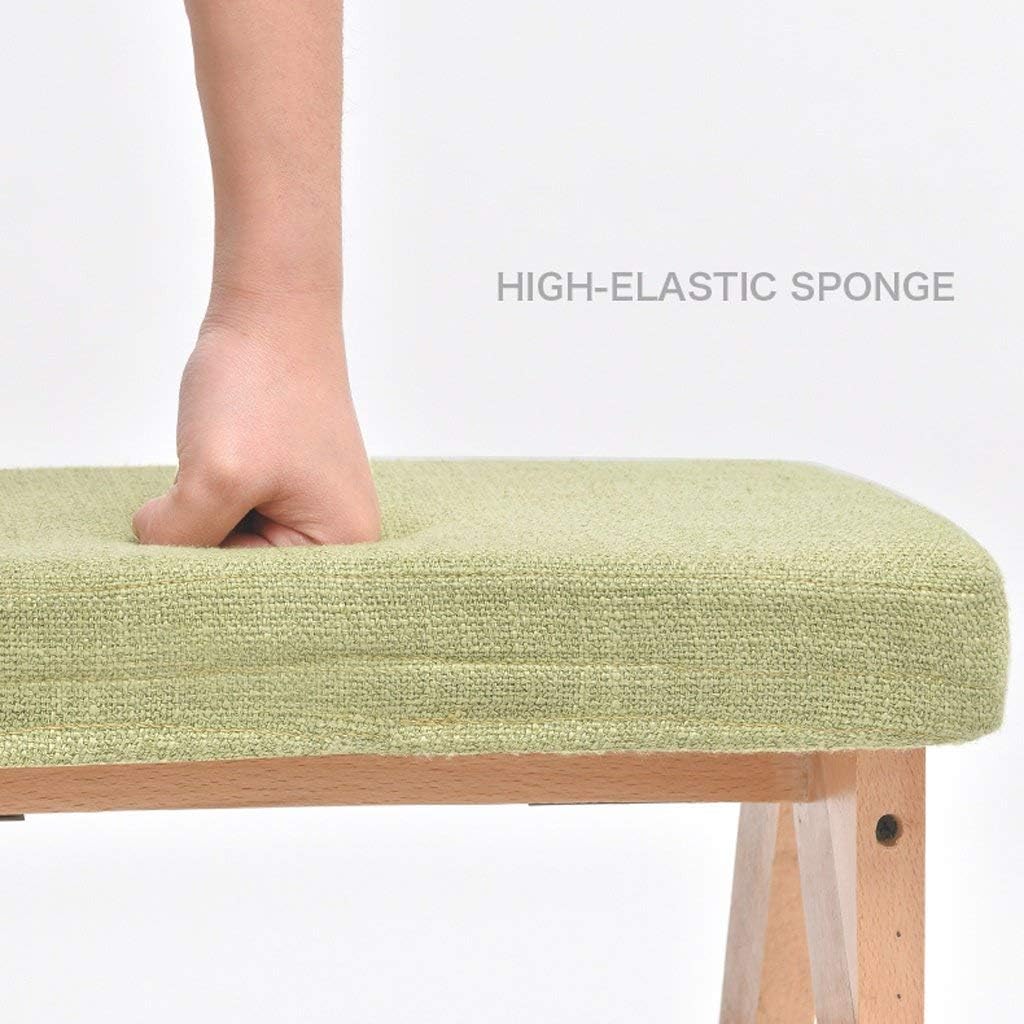 Folding Ladder Stool Solid Wood Stool Kitchen high Stool Creative Portable Home Adult Multi-Functional Chair Strong Solid/Removable (Color : W, Size : 42.5 * 48.5 * 65cm)