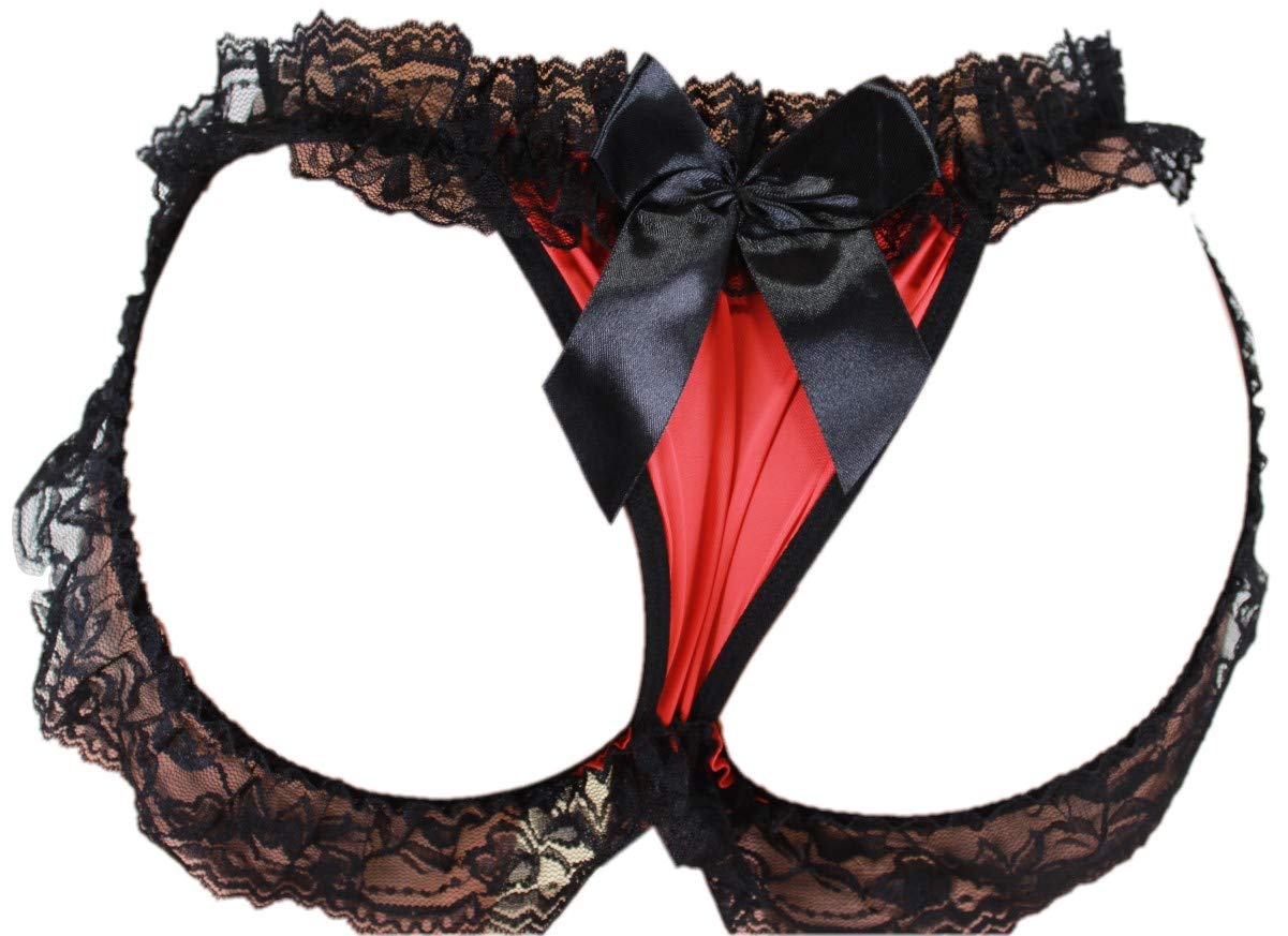 aishani Sissy Pouch Panties Men's Girly lace Bikini Male Briefs Underwear Cross Dress Sexy for Men H3j