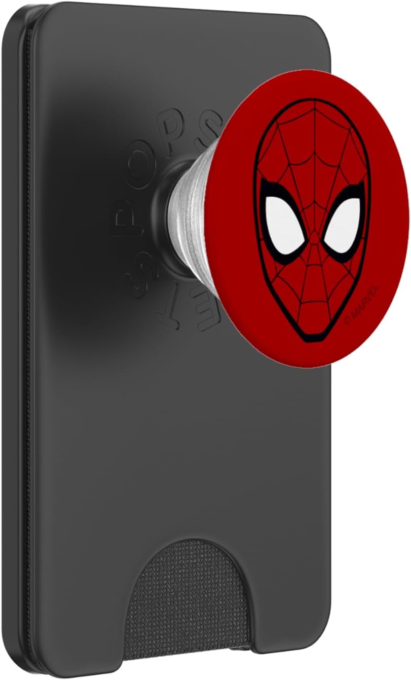 Marvel Spider-Man Spidey Mask PopSockets PopWallet for MagSafe