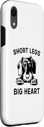Miniatura 3 de Funny Wirehaired Dachshund Short Legs Big Heart Case for iPhone XR
