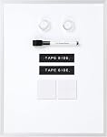 Amazon Basics Small Dry Erase Whiteboard, Magnetic Whiteboard with Marker and Magnets, 27.94 cm x 35.56 cm, Aluminum Frame