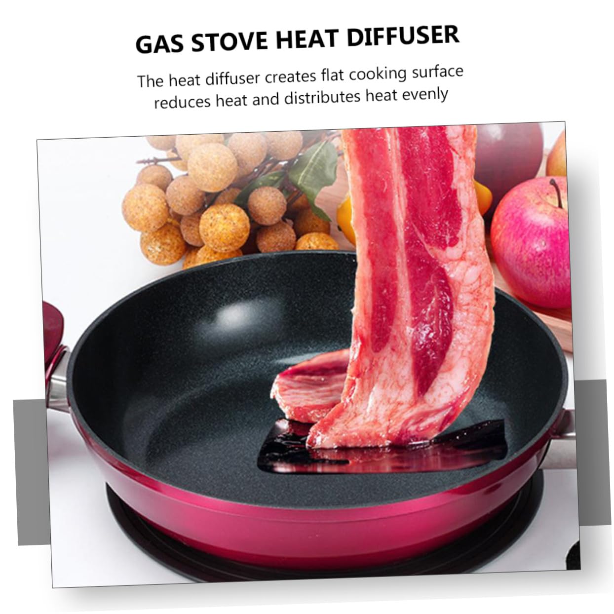ERINGOGO Piastra Diffusore Calore per Gas Stove Protezione da Scongelamento Risparmio Energetico e Sicurezza Cucina Antisporco e Compatta per Uso Portatile
