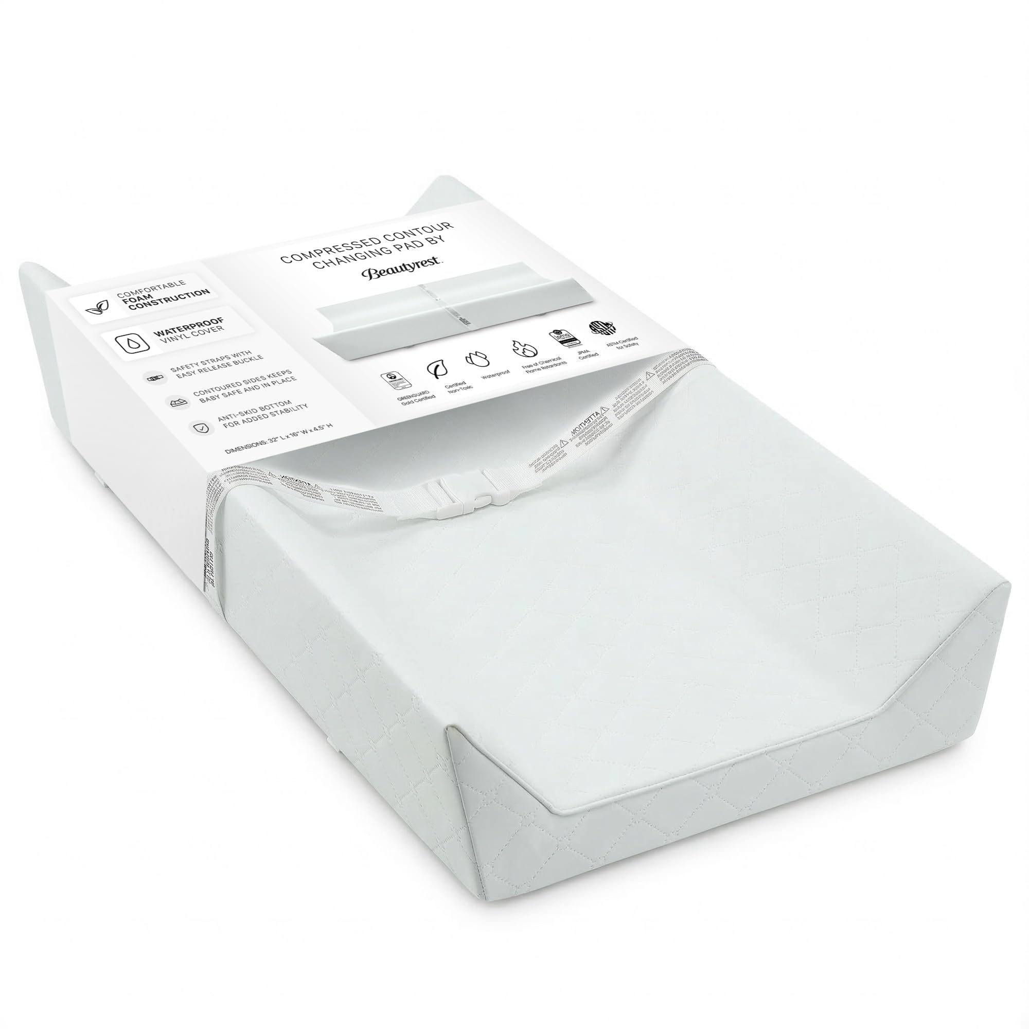 Delta Children Beautyrest Foam Contoured Changing Pad - changing table pads and covers | Mubboo