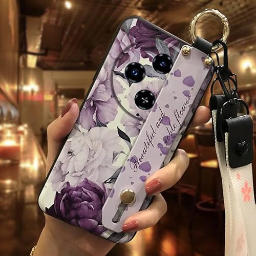 Phone Case Compatible with Oukitel C5 2025, Shockproof Soft case Waterproof Wrist Strap Dirt-resistant Protective Back Cover Flo