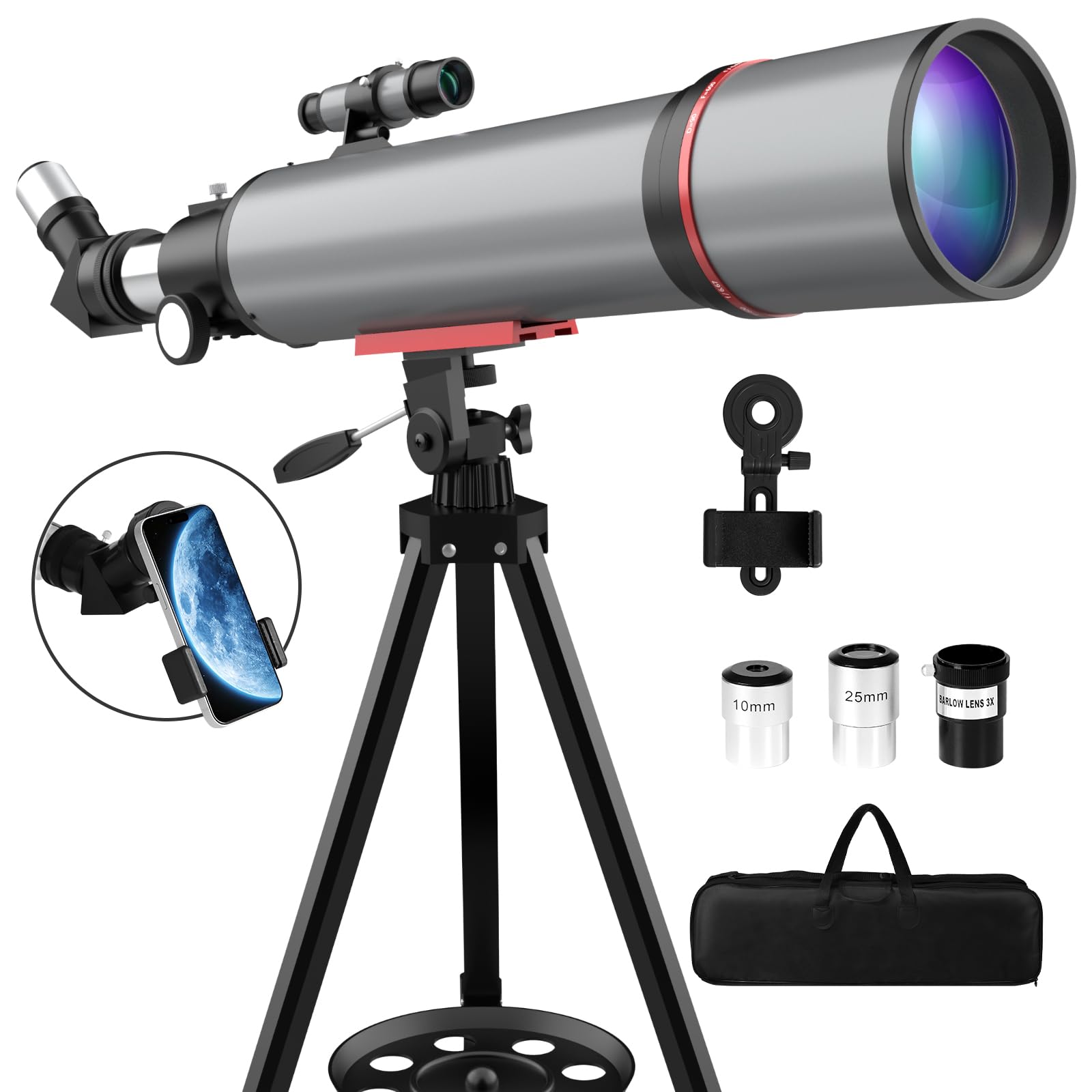 Amazon.com : WOZEL Telescope for Adults & Kids - 90mm Aperture