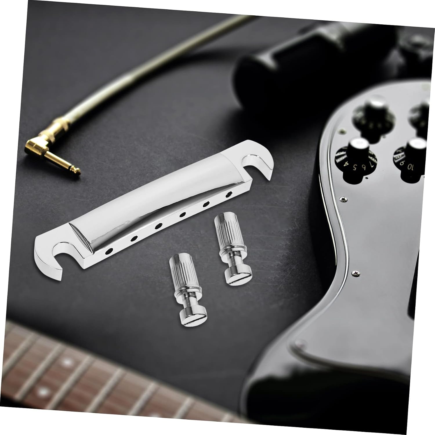 Guitar Roller Bridge Tailpiece Set Electric Guitar Bridge Tailpiece Part