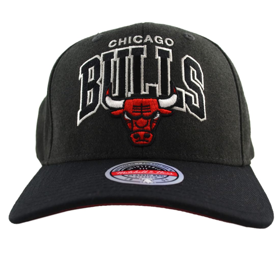 Mitchell & Ness Czapka z daszkiem NBA Team Arch G2 Chicago Bulls Charcoal/Black, szary, Rozmiar uniwersalny