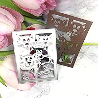 Vista 8 de Lapoo Troqueles de Corte de Metal con Fondos 3D para Scrapbooking, Nuevos Troqueles de Corte DIY para Hacer Tarjetas de Álbum, Decoración