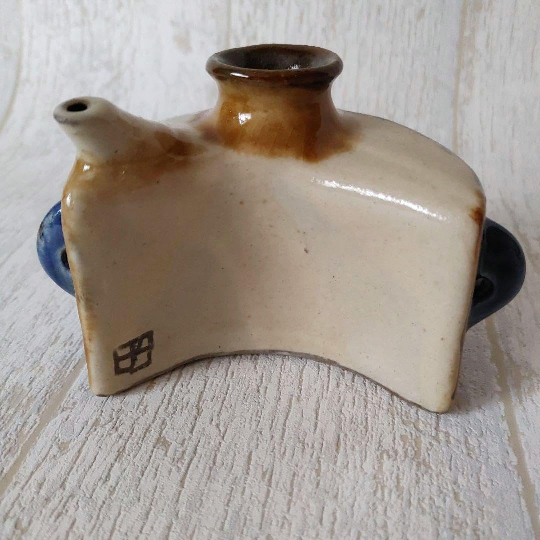 Amazon.co.jp: 沖縄 やちむん 壺屋焼 金城敏昭 魚文抱瓶