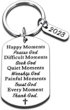 Adornkeys Customize Gifts for Women Men Christian Bible Verse Religious Gift for Friends Faith Keychain Son Daughter Birthday First Communion Gift for Girl Boy