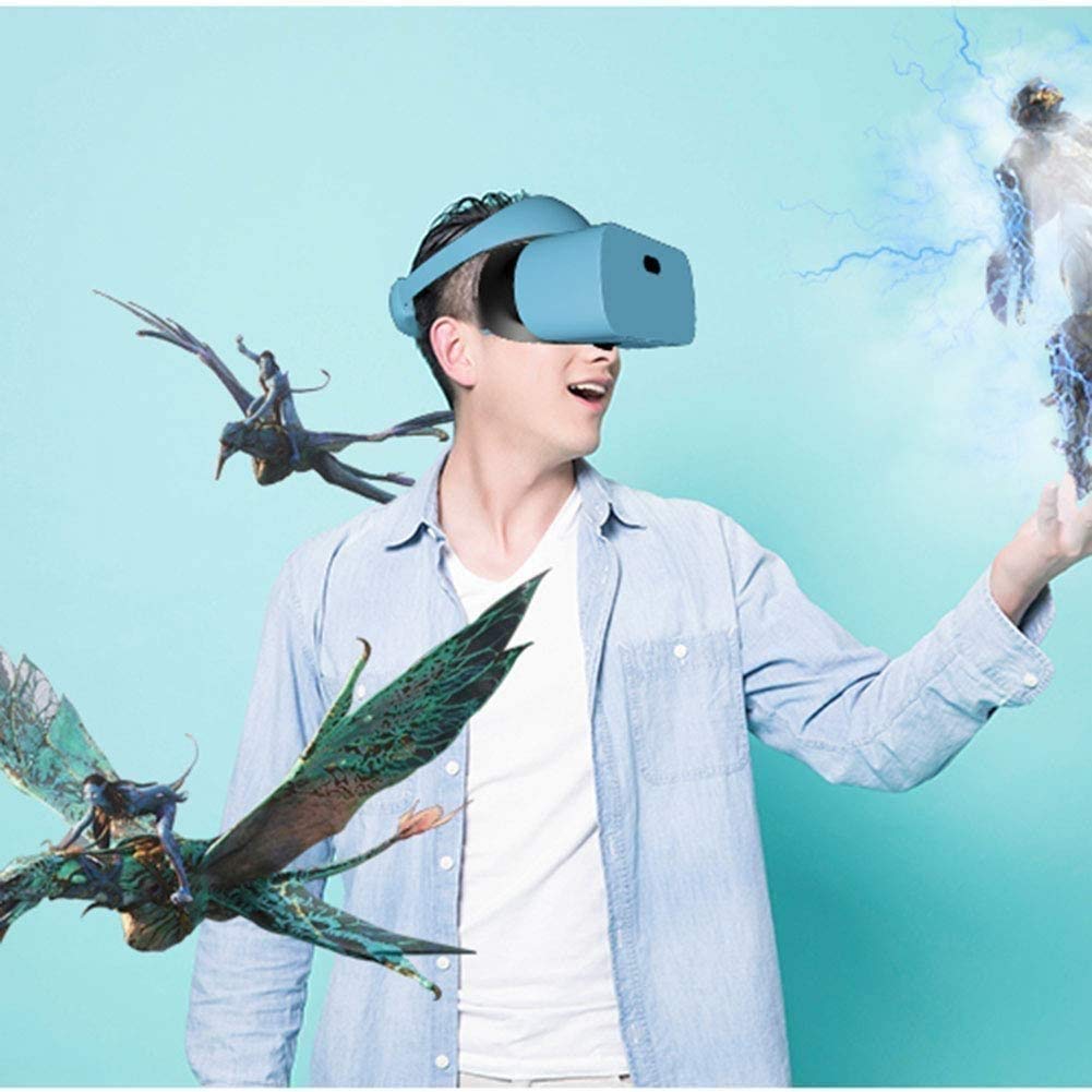 Auriculares VR - Gafas de Realidad virtuales universales para niños y Adultos con Nuevas y cómodas Nuevas Gafas VR 3D All-in-One VR Gafas