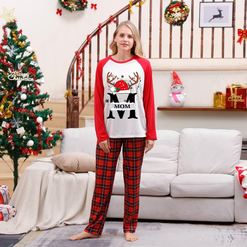 Christmas Family Matching Pajamas Sets - Pjs Sleepwear Outfits for Holiday Xmas Party (Men, L, #006)4