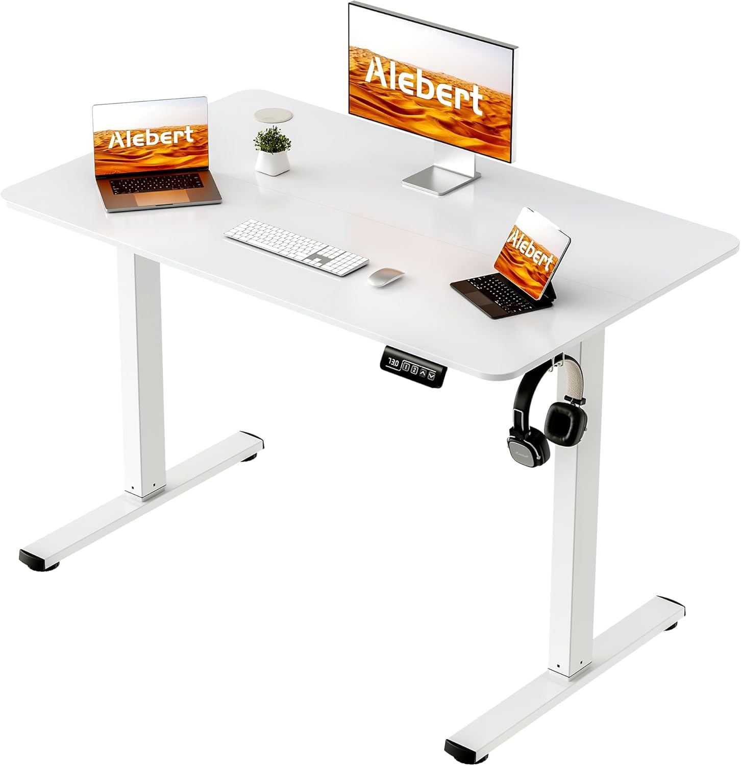 Amazon | 昇降デスクスタンディング昇降式幅100*奥行60cm電動