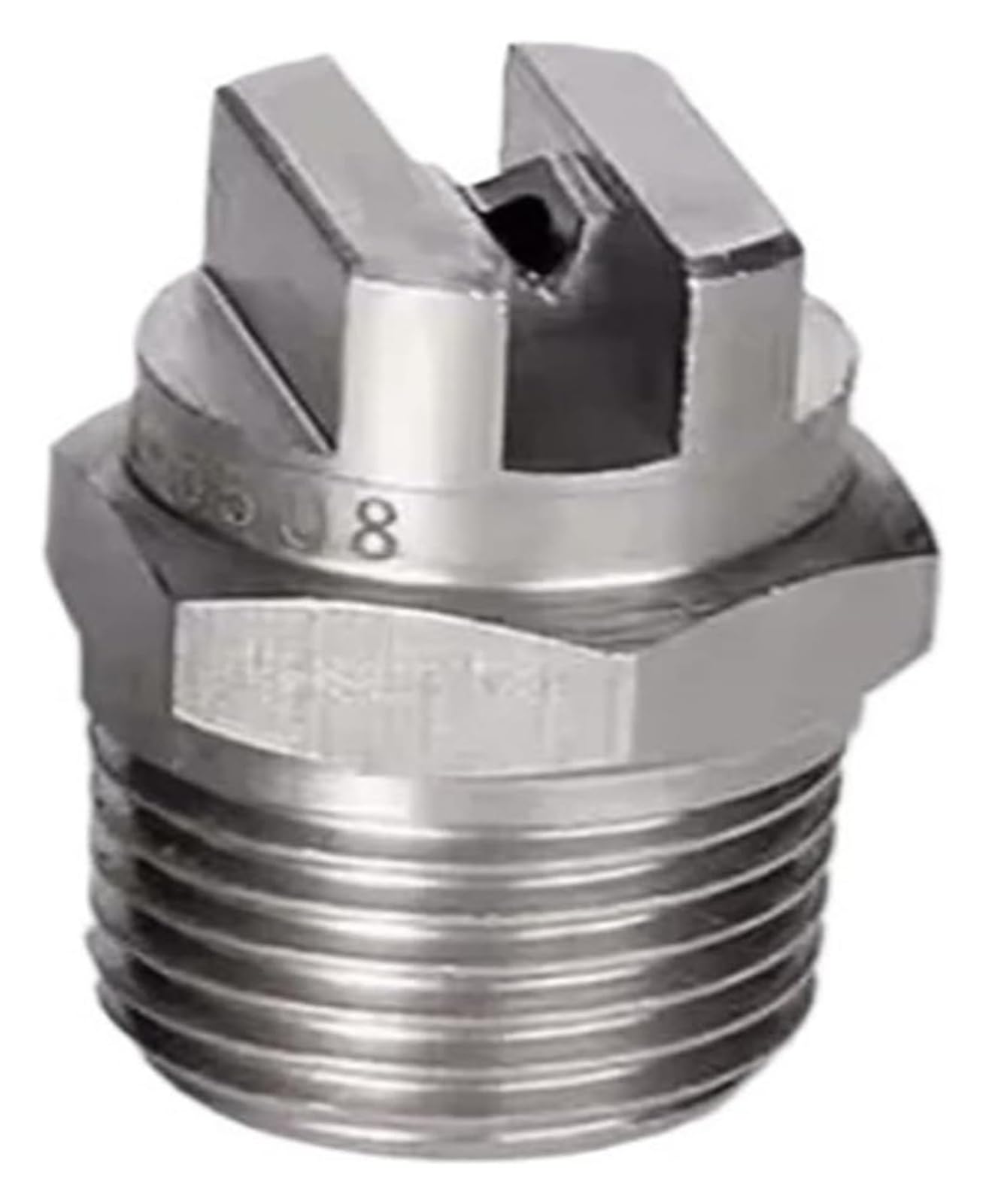 Flat Fan Spray Tip, Flat Fan Nozzle 1/4 BSPT Stainless Steel High Pressure Water Spray(11002)