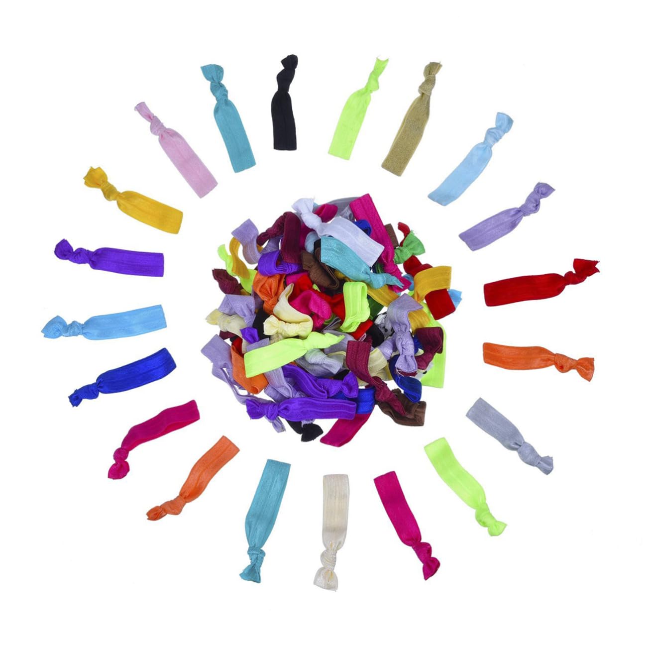 FRCOLOR 300piezas Coleteros Elásticos De Para Mujer y Niñas Accesorios De Pelo Bandas De Goma Para Coletas Aleatorios