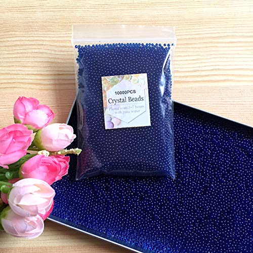 J&J Sachet de 10 000 billes en hydrogel, pour décoration de mariage, Noël, jardin, cuisine, salon, 45 - 50 g, différentes couleurs