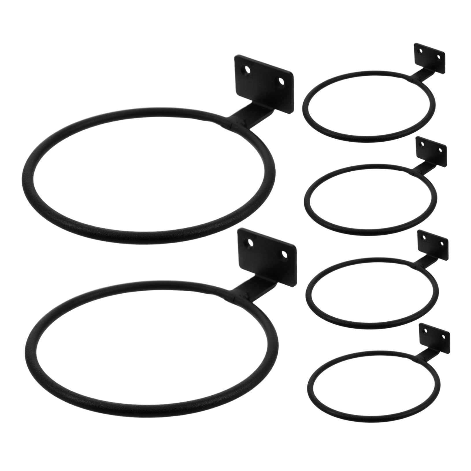 6 Juegos De Soportes Soportes De Pared para Macetas para Macetas para Plantas Color Negro