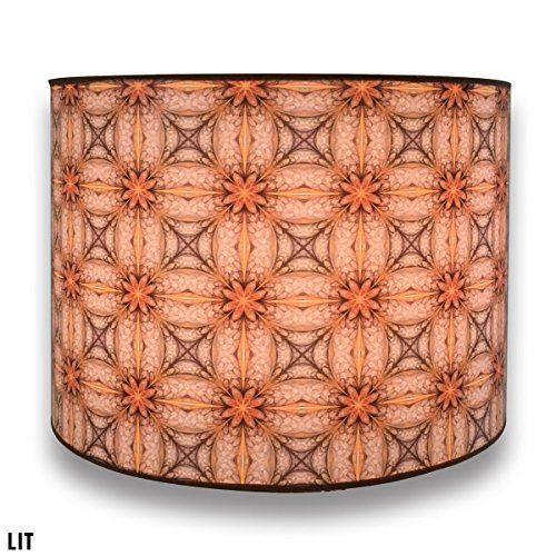 Image of Royal Designs, Inc. Trendy Decorative Handmade Drum Shade, Made in USA, 10in, HBC-8043-10, Sunflowers