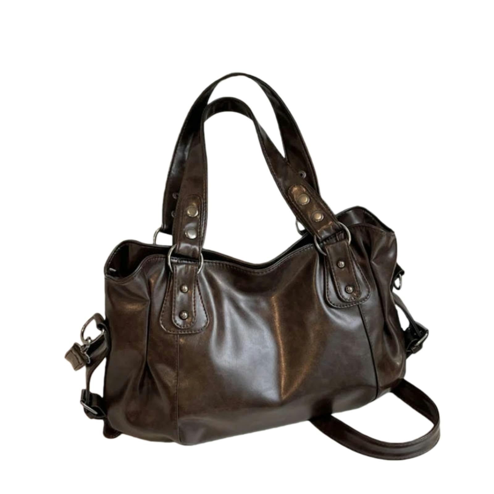 Borse Borsa Hobo da Donna alla Moda di Grande capacità in Morbida Pelle, Elegante A Tracolla E