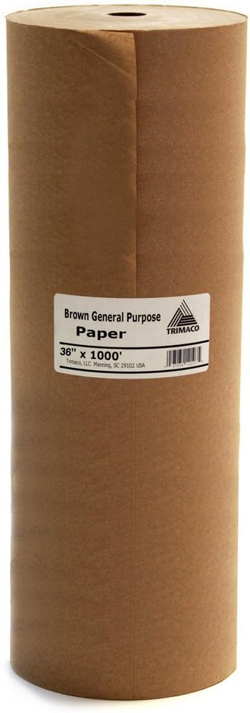 GPL36 Easy Masking Paper, 36 in. x 1000 ft , Brown