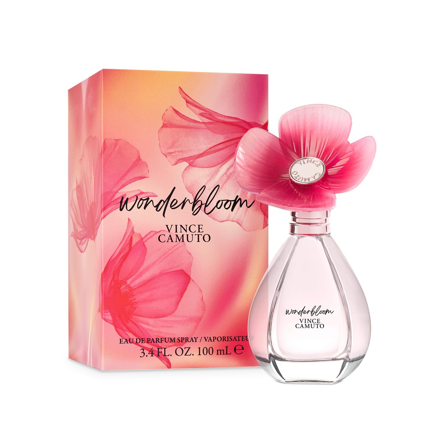 Vince Camuto Wonderbloom Eau De Parfum Perfume for Women, Notes of White Freesia, Pear Leaves, Sandalwood
