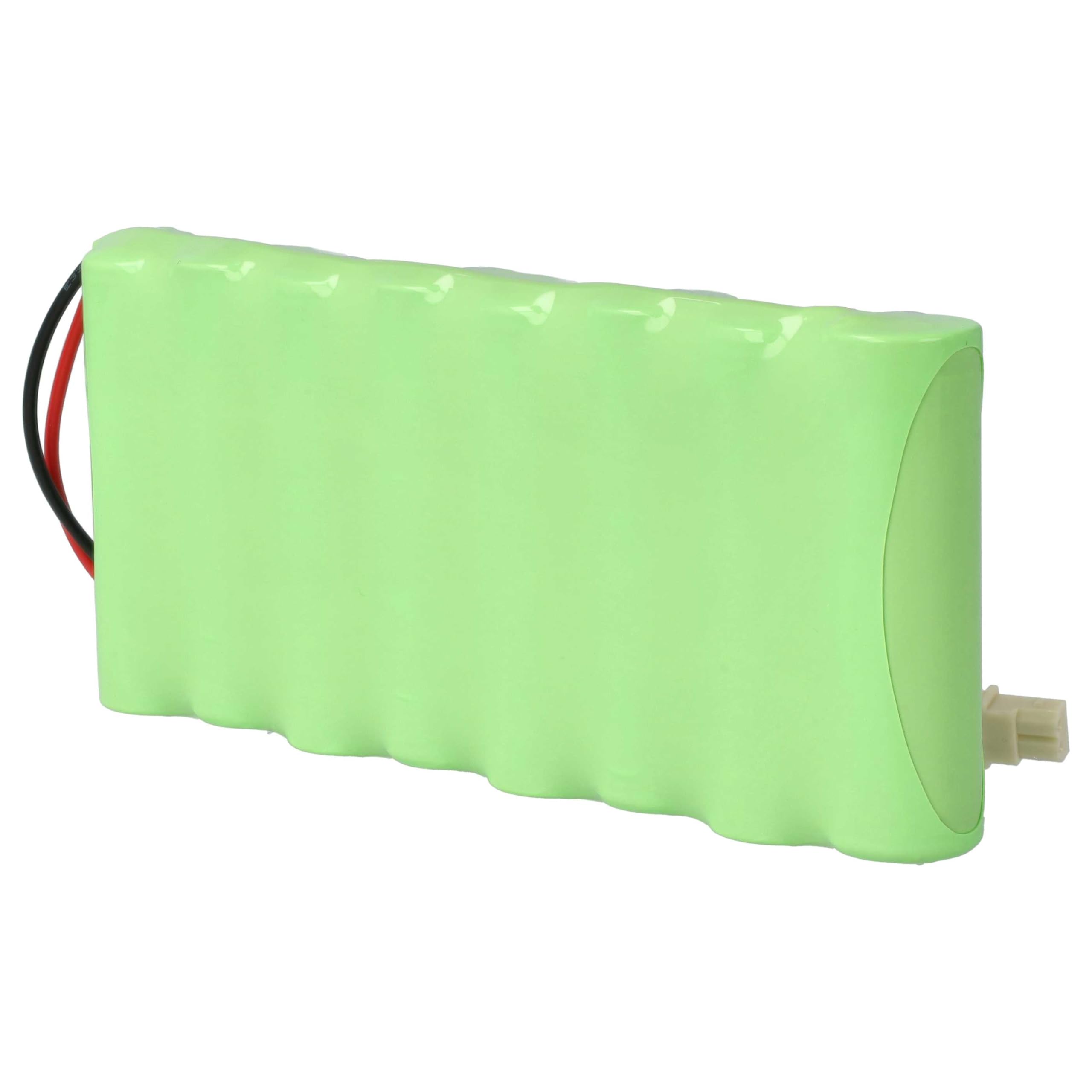 vhbw 2x batteria sostituisce Visonic 100729, GP220AAH8BMX, GP130AAH6BMX per sistema d'allarme (2200mAh, 9,6V, NiMH)