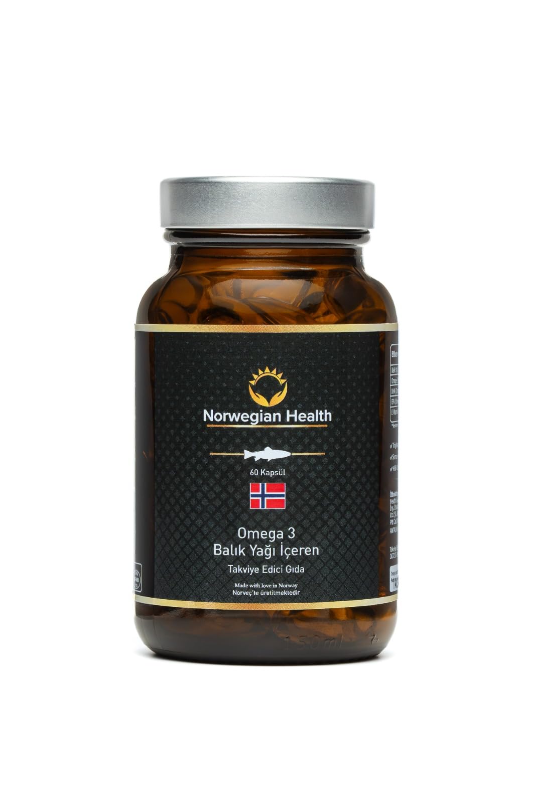 Norwegian Health Omega 3 Balık yağı 60 Kapsül 1000 mg