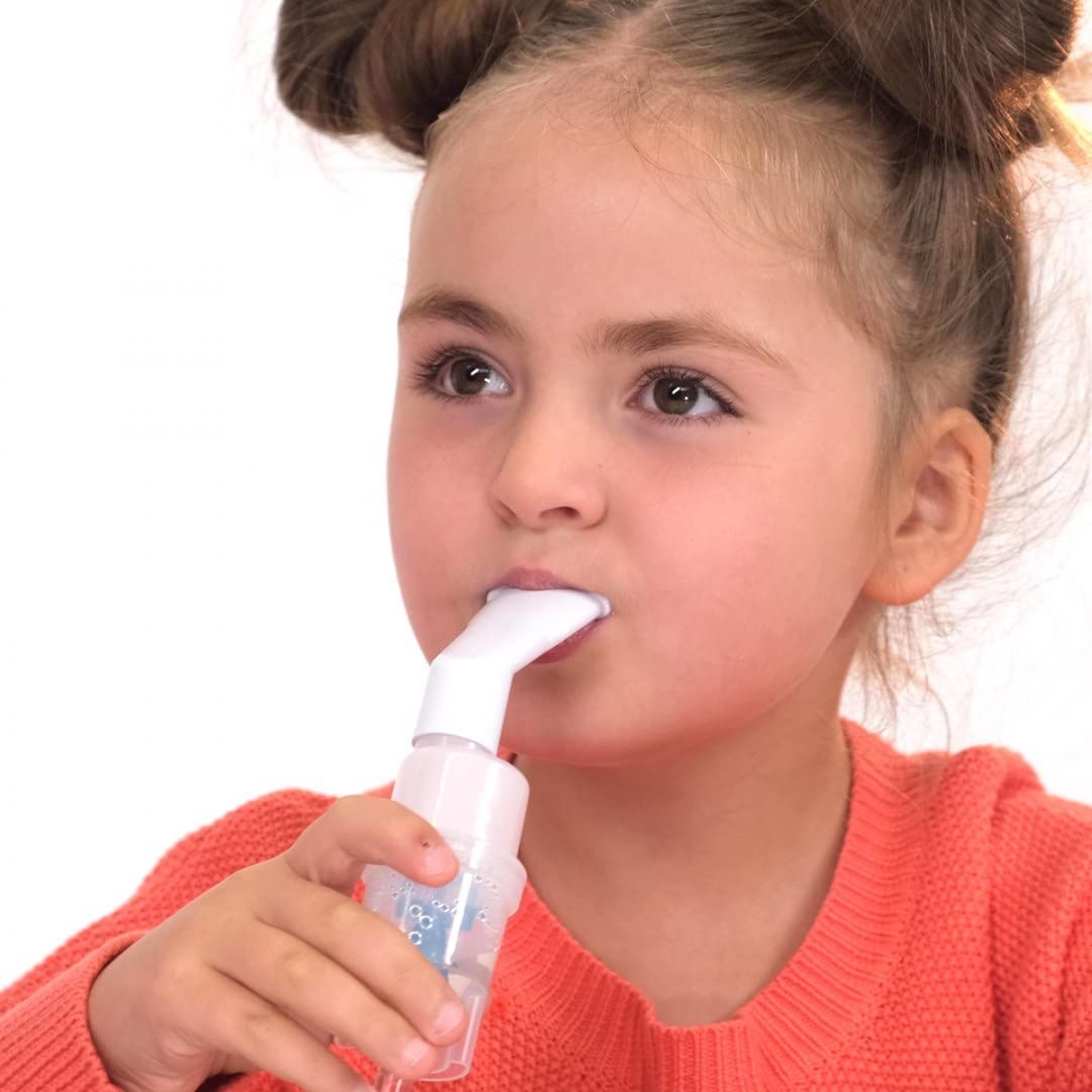 LD-220C Inhalador para Niños y Adultos Nebulizador Compresor de Inhalación 3x Boquillas 55dB Blanco