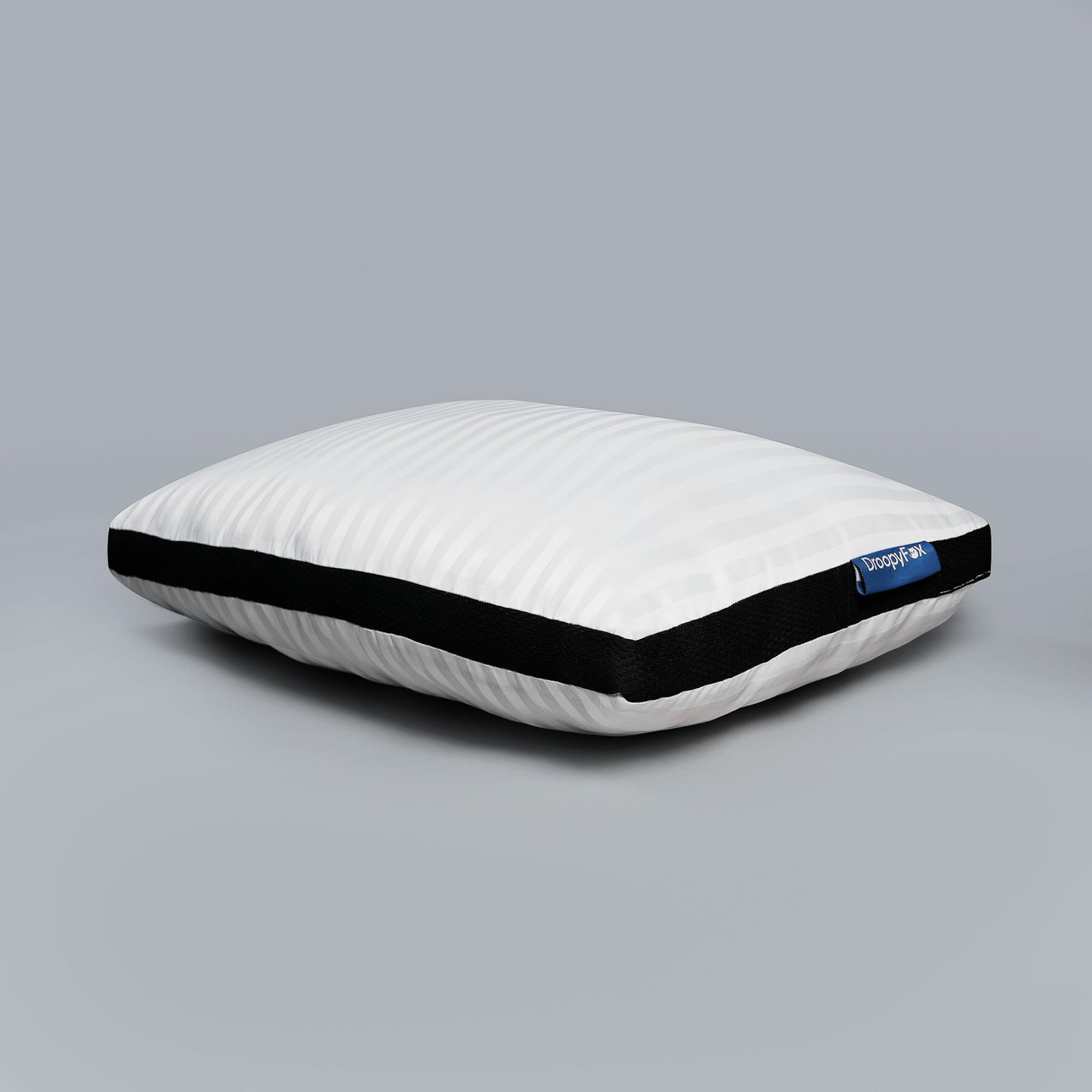 DroopyFox Bed Pillows for Sleeping, Queen Size Cooling Pillows Top-end Microfiber Cover for Side Stomach Back Sleepers -Pack of 1