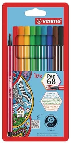 STABILO - Premium-Filzstift - Pen 68-10er Pack