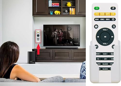 Miniatura 6 de YING RAY Nuevo control remoto de repuesto para Polk Audio para Polk MagniFi 2, RE9114-1, RE91141, RTRE91141 MagniFi 2, Polk Omni SB1 Soundbar