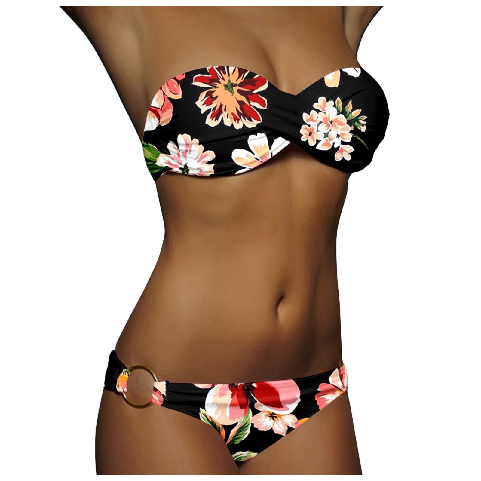 Kwatieh BañAdor Mujer Sexy Bikini Embarazada BañAdor Push Up BañAdor Faja Ropa Mujer Rebajas Conjunto De Verano Mujer Tankinis Mujer 2024 Reductores Bikini con Aros Mujer Sin Relleno