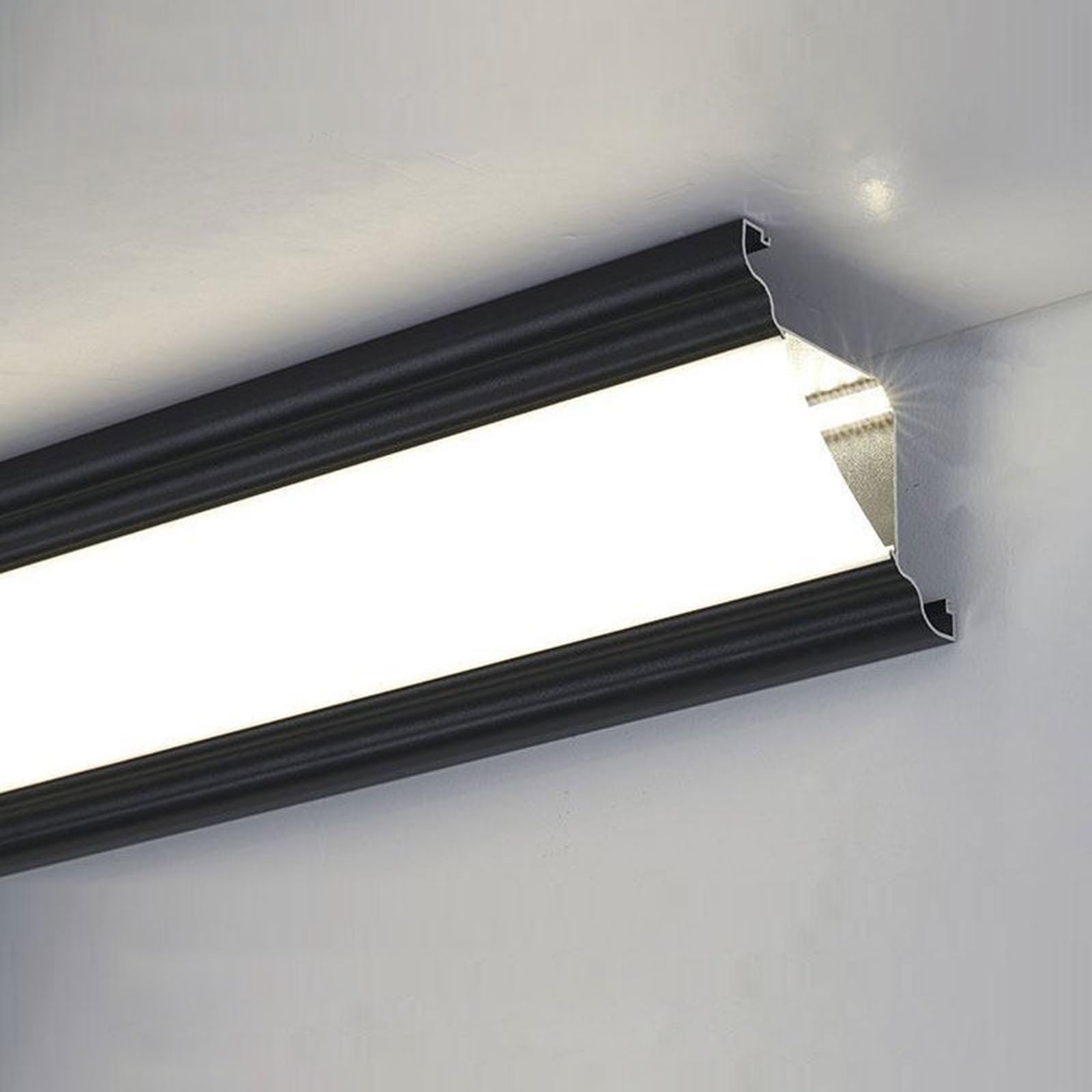 Kanał wykończeniowy LED o długości 18,9 m – profil aluminiowy do pośrednich świateł ściennych, idealny do dekoracji domu i atmosfery, zwiększ swoją przestrzeń dzięki stylowym rozwiązaniom