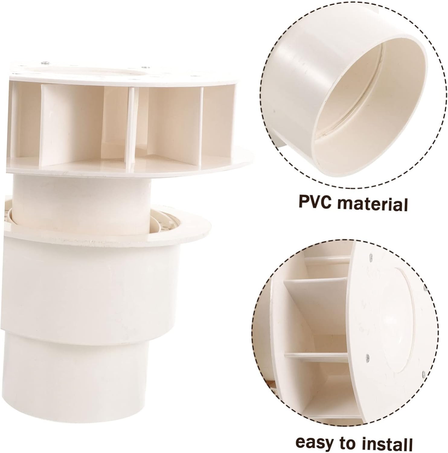 Veemoon Rainwater Bucket Downspout Strainer Drain Gutter Downspout Angled Drain Pipe Rain Gutter